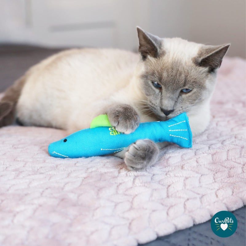Our Pets 100-Percent North American Catnip Filled Fish Cat Toy (Interactive Cat Chew Toy), Annette (1050011546) - Image 4